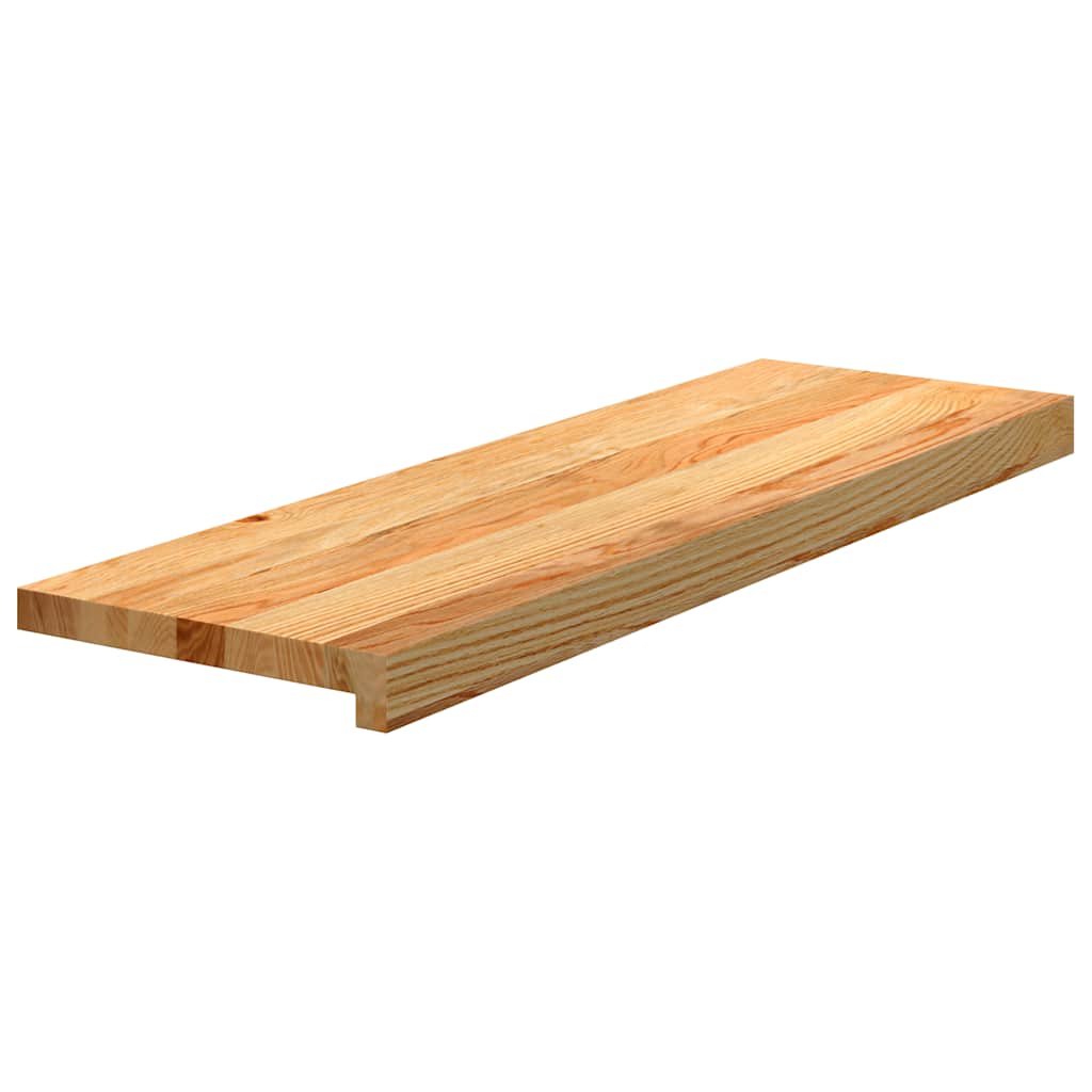 Trappetrinn 20 stk lysebrun 80x30x2 cm heltre eik