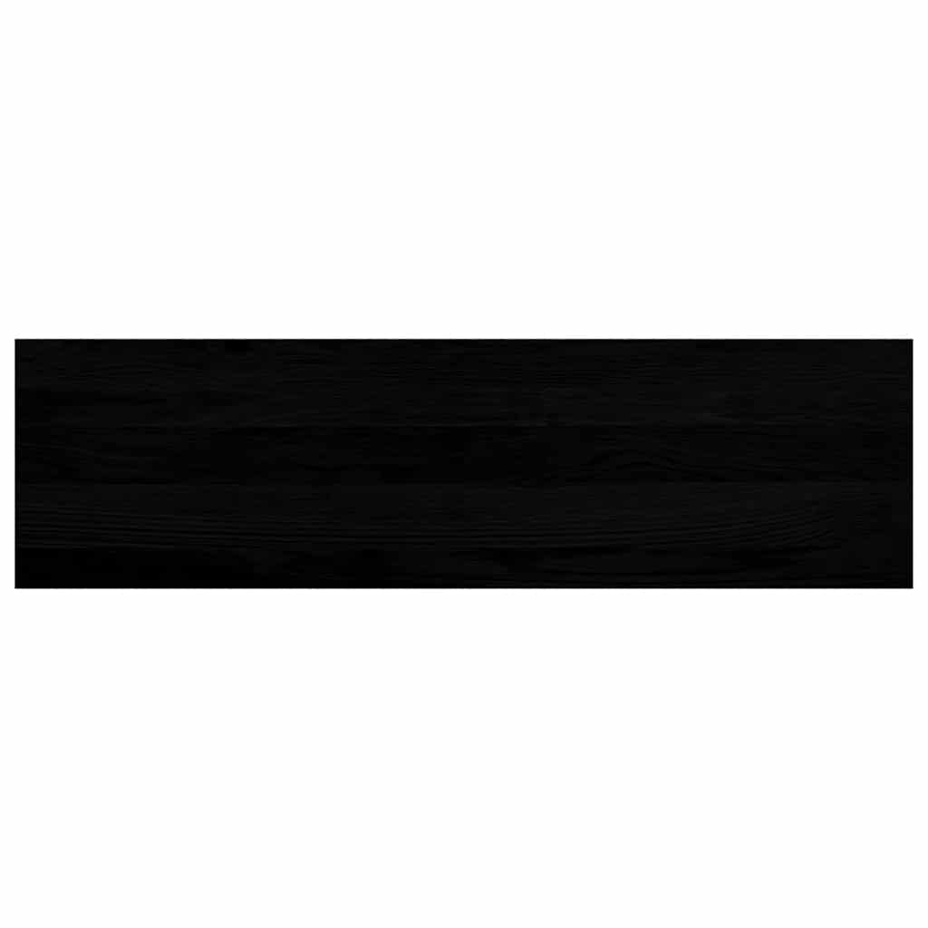 Trappetrinn 4 stk brunsvart 90x25x2 cm heltre eik