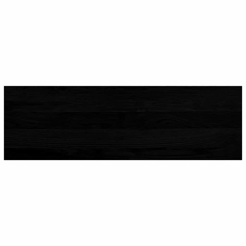 Trappetrinn 4 stk brunsvart 80x30x2 cm heltre eik