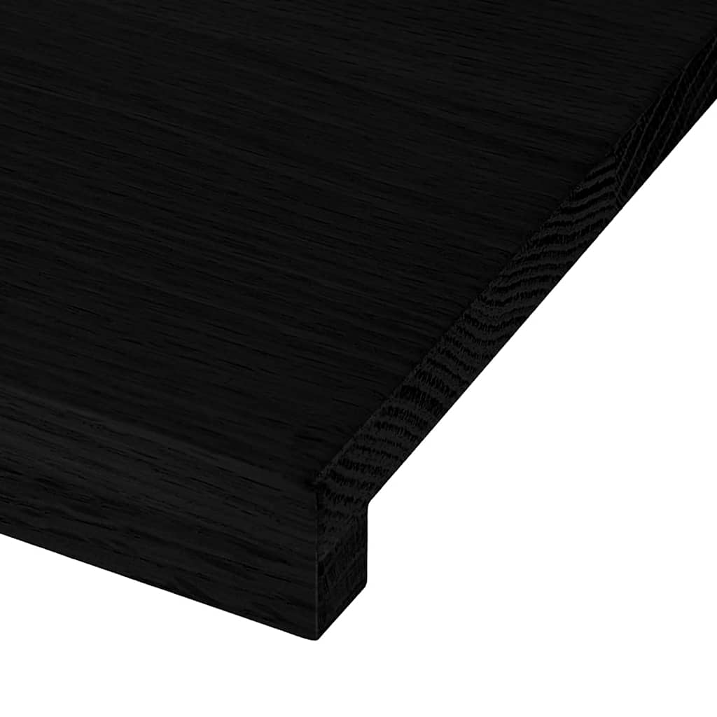 Trappetrinn 8 stk mørkebrun 110x30x2 cm heltre eik vidaXL