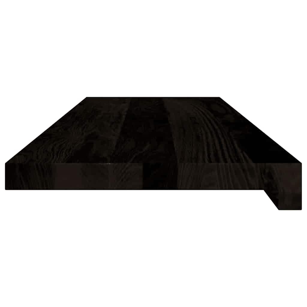 Trappetrinn 12 stk brunsvart 80x25x2 cm heltre eik