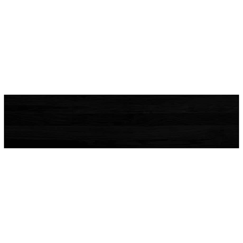 Trappetrinn 12 stk brunsvart 110x25x2 cm heltre eik