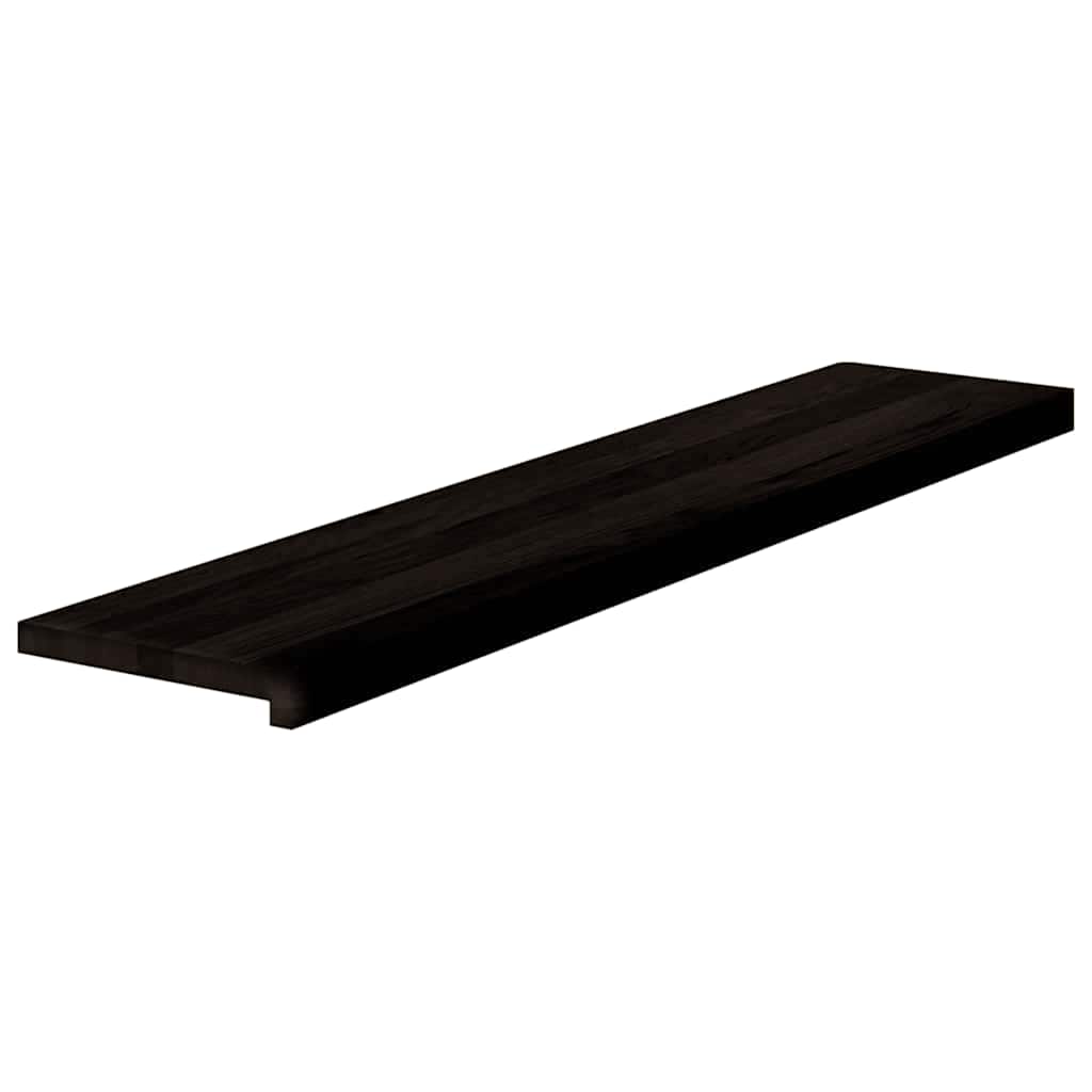 Trappetrinn 12 stk mørkebrun 120x30x2 cm heltre eik vidaXL