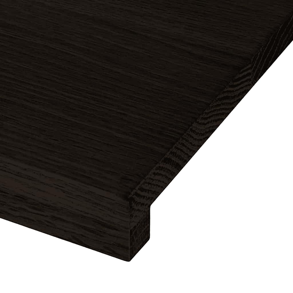 Trappetrinn 16 stk mørkebrun 80x25x2 cm heltre eik