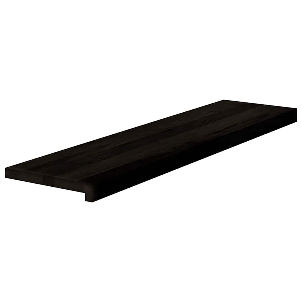 Trappetrinn 16 stk brunsvart 100x30x2 cm heltre eik