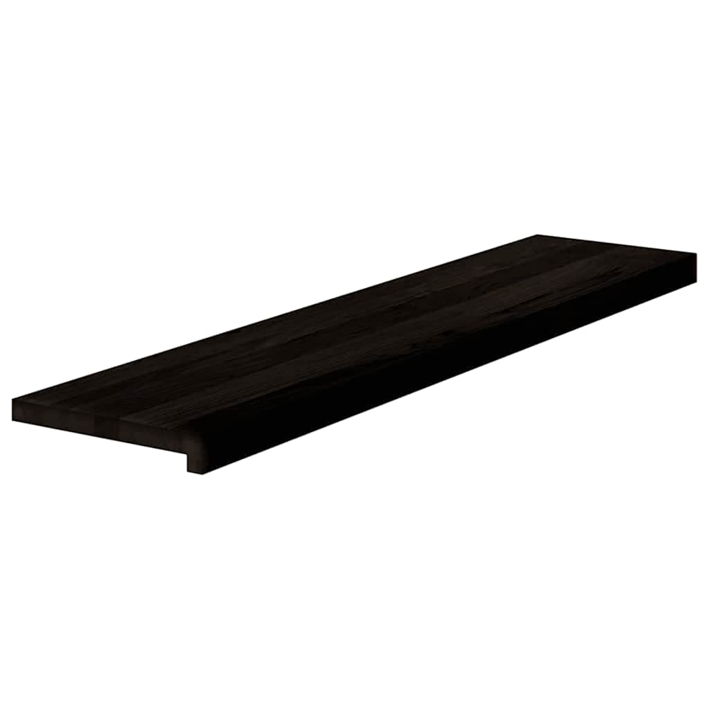Trappetrinn 16 stk mørkebrun 110x30x2 cm heltre eik vidaXL