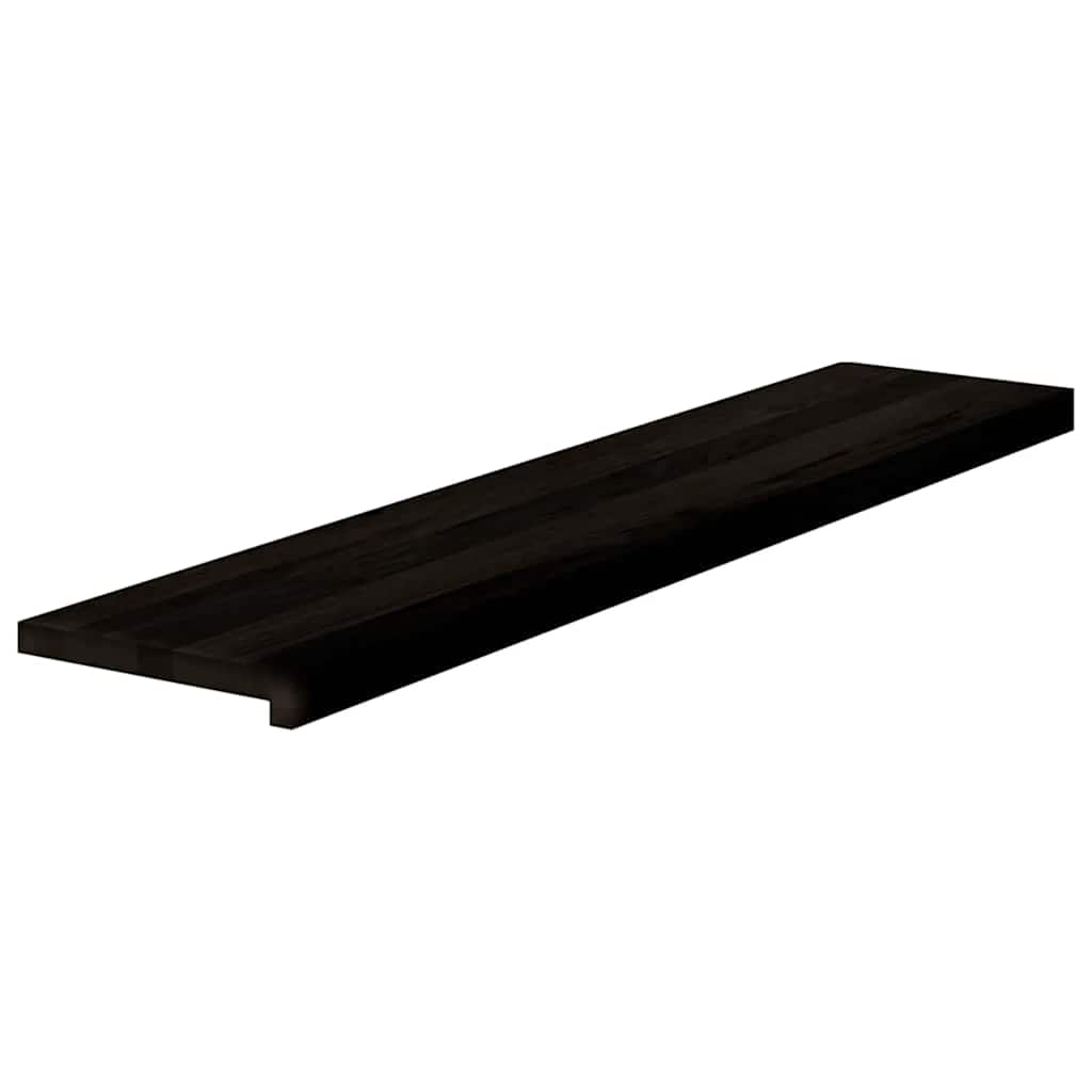 Trappetrinn 16 stk mørkebrun 120x30x2 cm heltre eik vidaXL