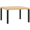 Hagesofasett med puter 3 deler svart aluminium