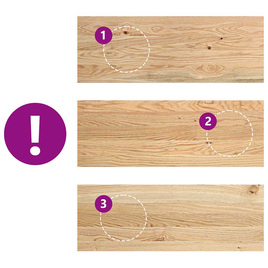 Trappetrinn 2 stk ubehandlet 70x25x2 cm heltre eik