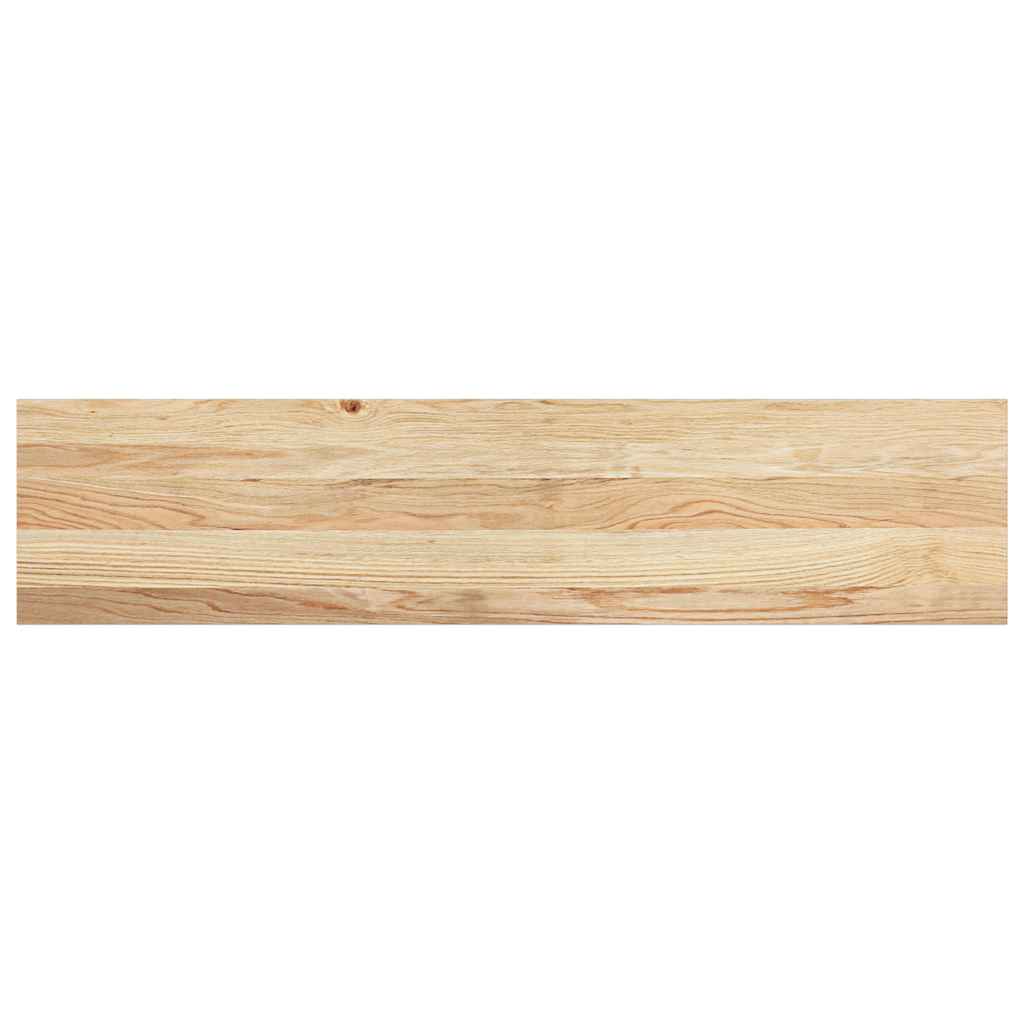 Trappetrinn 2 stk ubehandlet 100x25x2 cm heltre eik