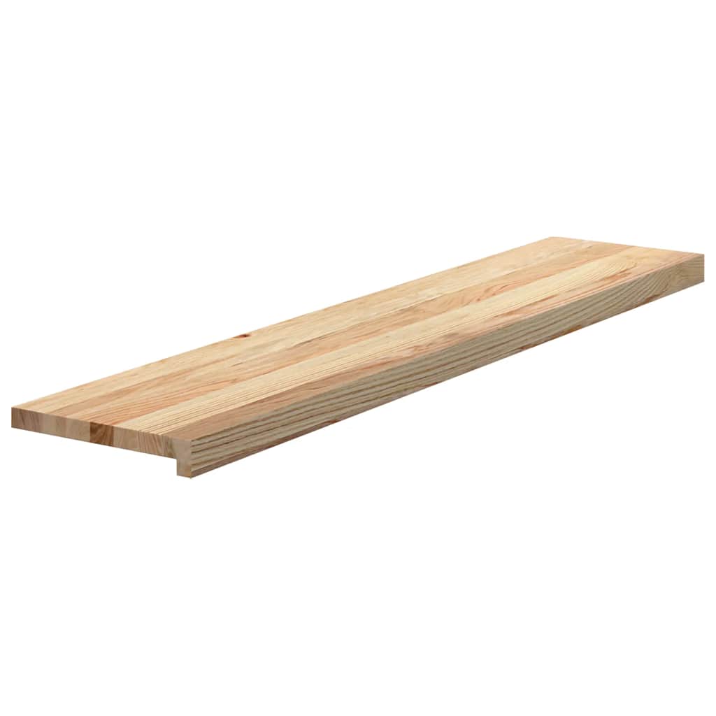 Trappetrinn 2 stk ubehandlet 120x25x2 cm heltre eik