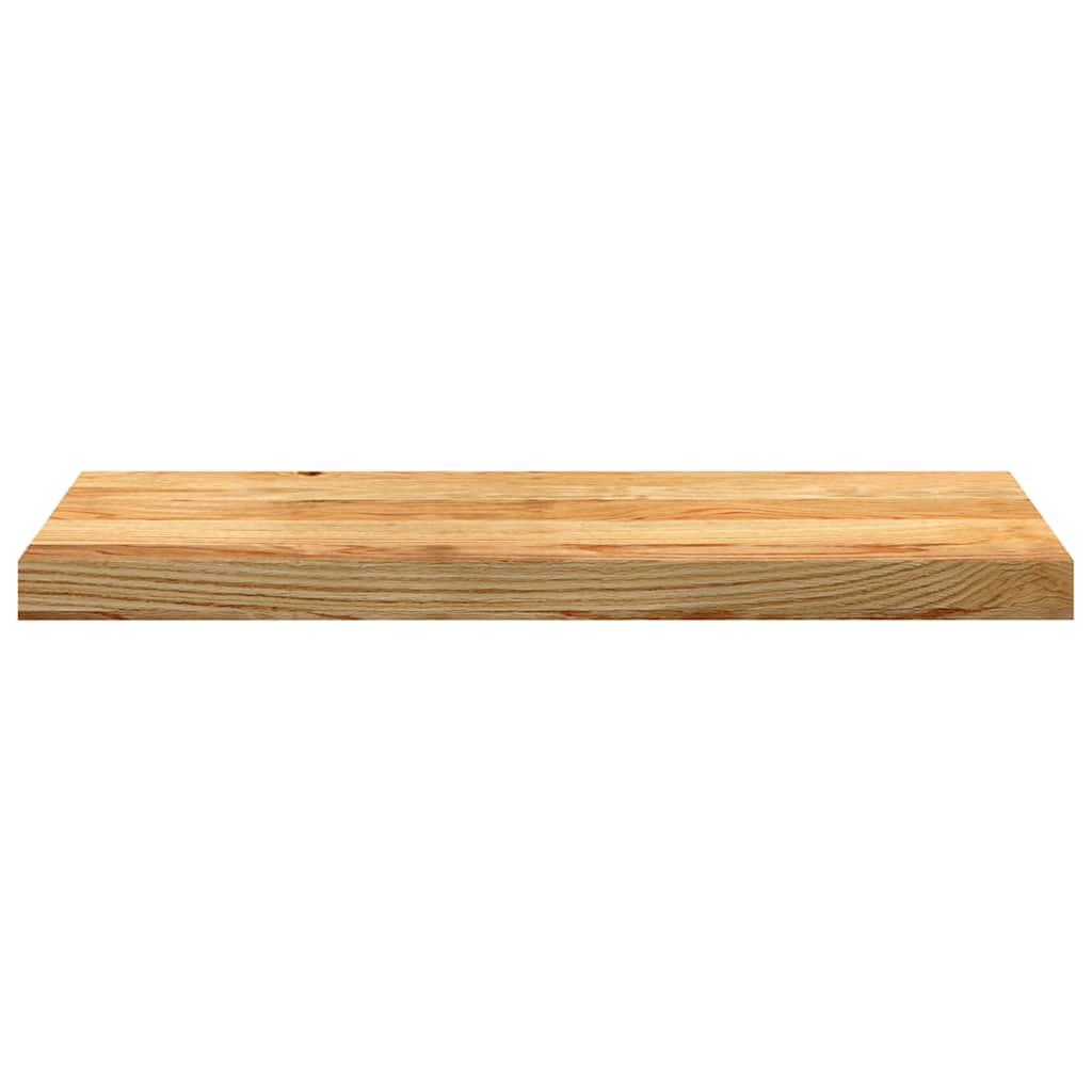 Trappetrinn 2 stk lysebrun 70x25x2 cm heltre eik