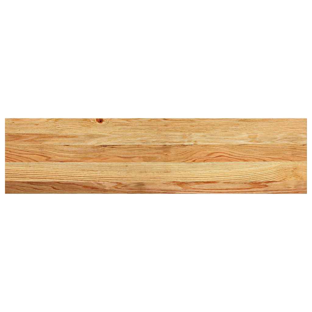 Trappetrinn 2 stk lysebrun 100x25x2 cm heltre eik