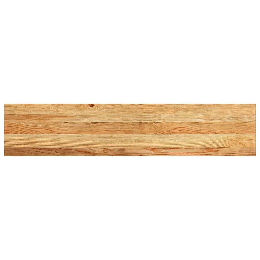 Trappetrinn 2 stk lysebrun 120x25x2 cm heltre eik