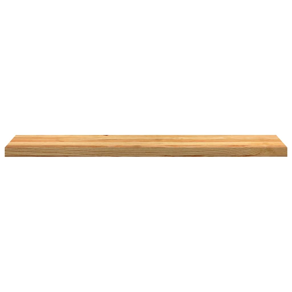 Trappetrinn 2 stk lysebrun 120x25x2 cm heltre eik