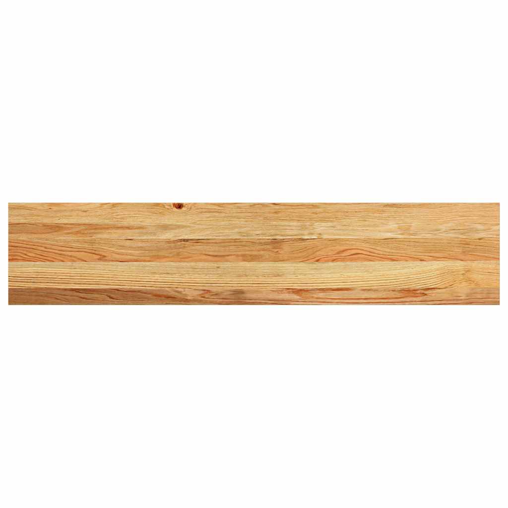 Trappetrinn 2 stk lysebrun 120x30x2 cm heltre eik