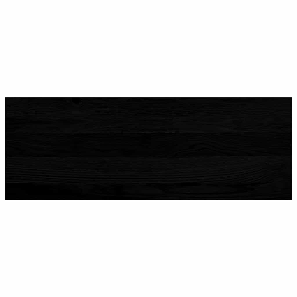 Trappetrinn 2 stk brunsvart 70x25x2 cm heltre eik