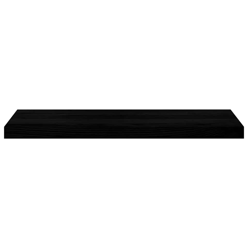 Trappetrinn 2 stk brunsvart 80x25x2 cm heltre eik