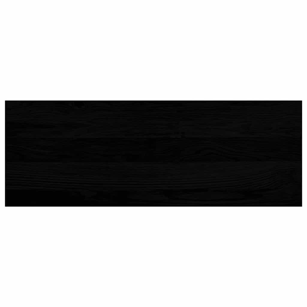 Trappetrinn 2 stk brunsvart 70x30x2 cm heltre eik