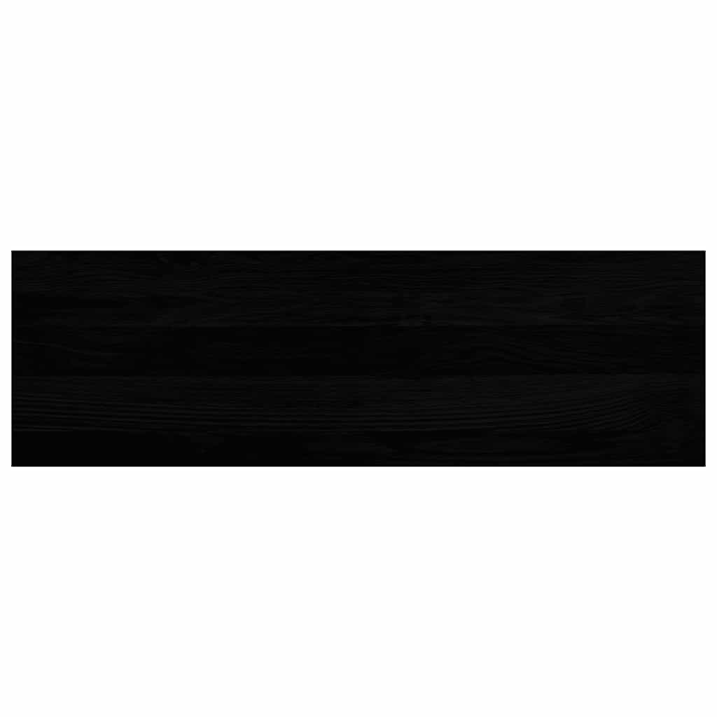 Trappetrinn 2 stk brunsvart 80x30x2 cm heltre eik
