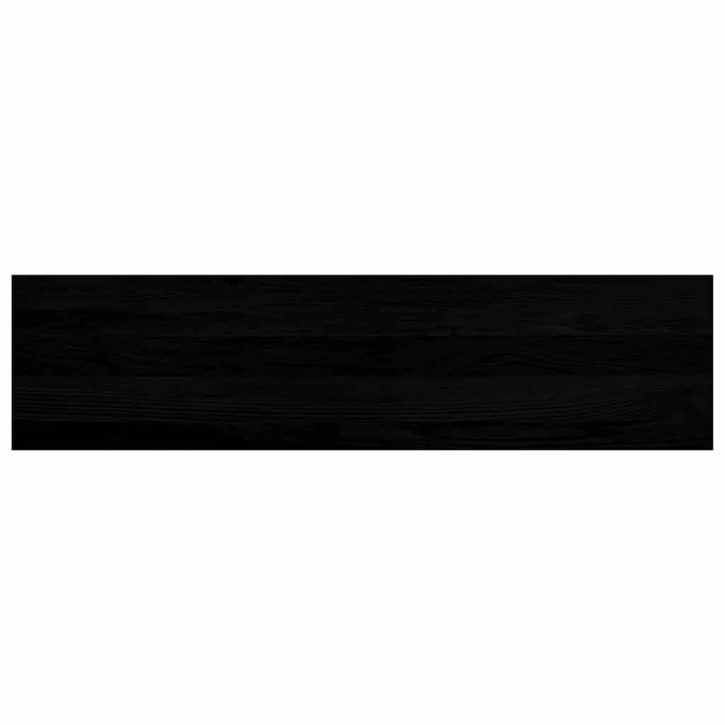 Trappetrinn 2 stk brunsvart 100x30x2 cm heltre eik