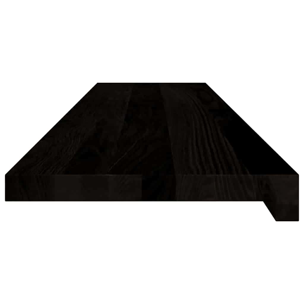 Trappetrinn 2 stk mørkebrun 110x30x2 cm heltre eik vidaXL
