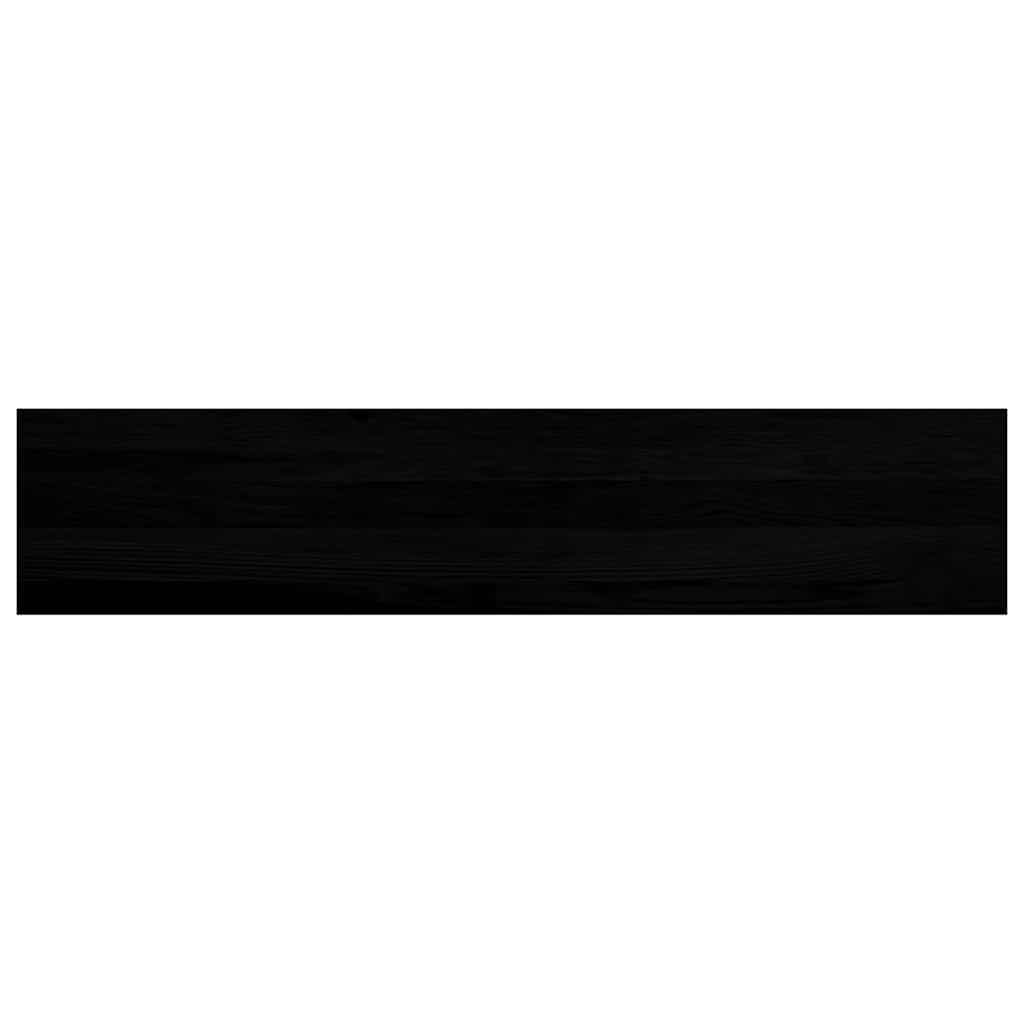 Trappetrinn 2 stk brunsvart 120x30x2 cm heltre eik