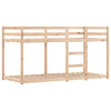 Køyeseng med gardiner rose 80x200 cm heltre furu