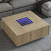 Salongbord med Infinity LED sonoma eik 100x100x40 cm