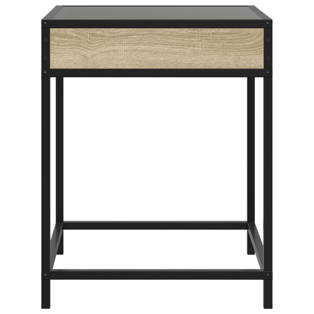 Salongbord med Infinity LED sonoma eik 40x40x51 cm
