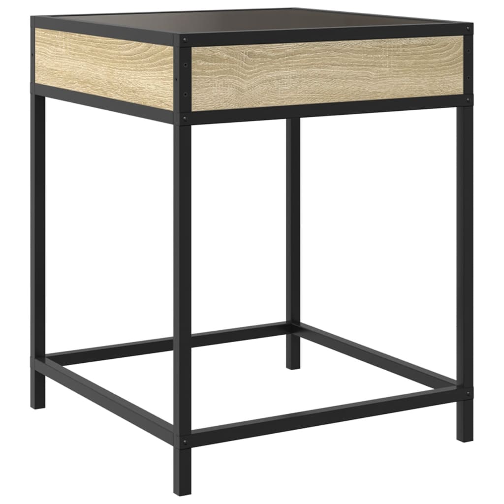 Salongbord med Infinity LED sonoma eik 40x40x51 cm