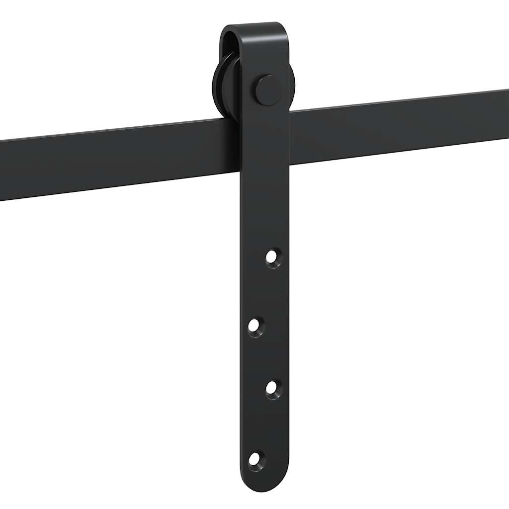 Skyvedørsett for skap 122 cm karbonstål