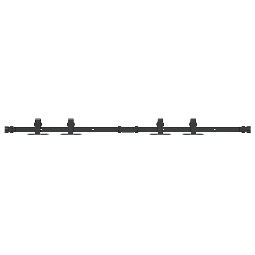 Skyvedørsett for skap 122 cm karbonstål