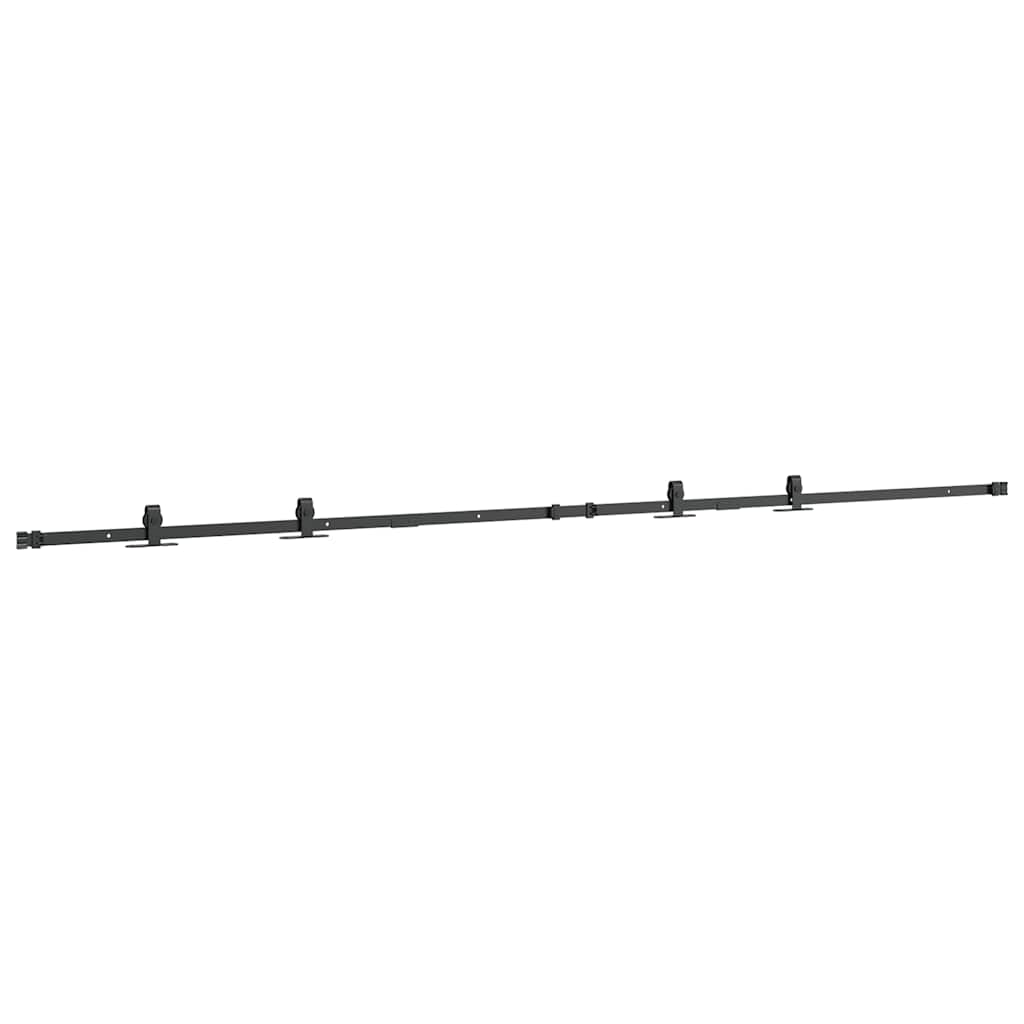 Skyvedørsett for skap 244 cm karbonstål