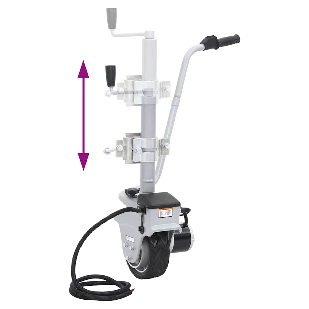 Motorisert støttehjul aluminium 12 V 350 W