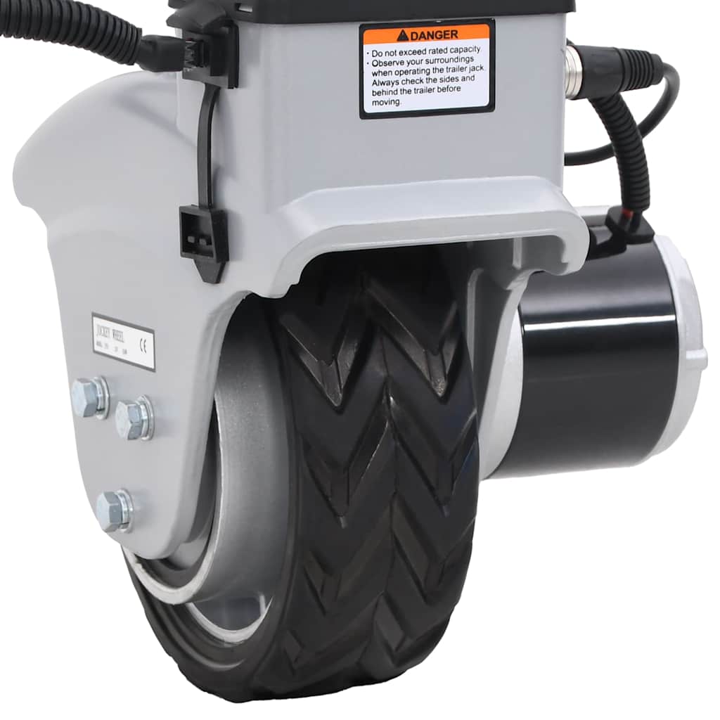 Motorisert støttehjul aluminium 12 V 350 W