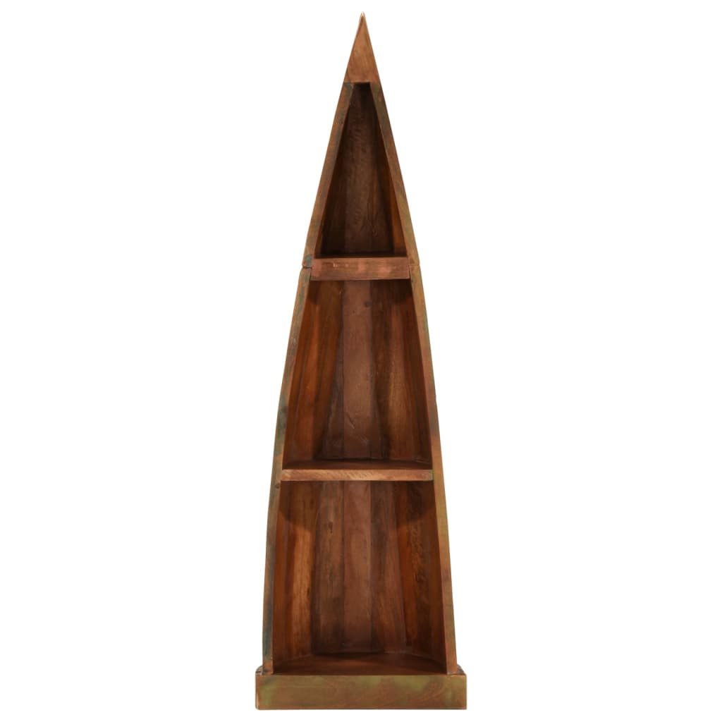 Båthylle 39x27x127 cm gjenvunnet heltre
