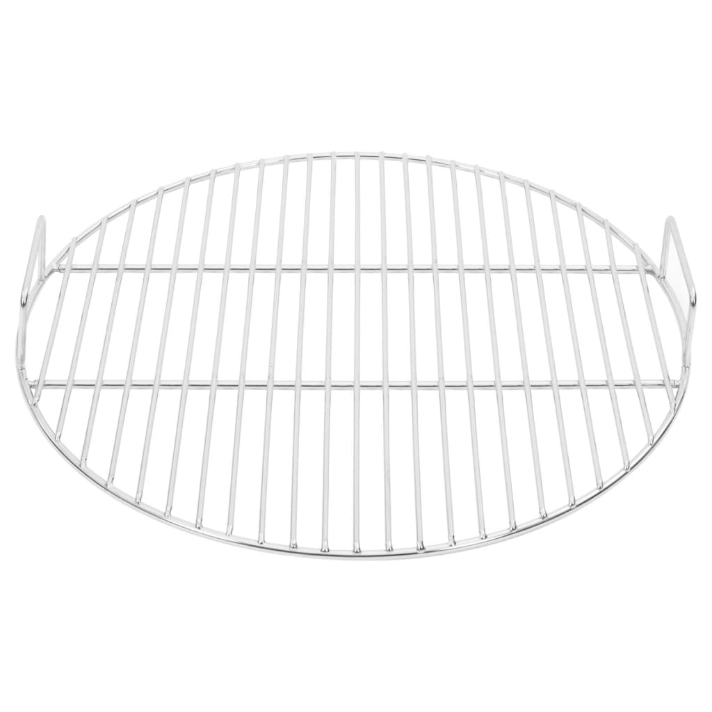 Grillrist med håndtak rund Ø44,5 cm 304 rustfritt stål vidaXL