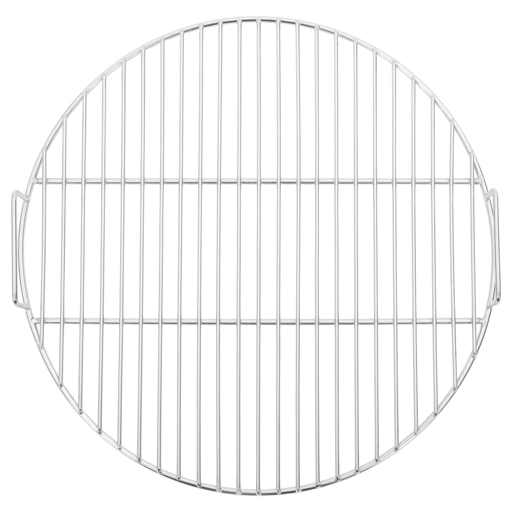 Grillrist med håndtak rund Ø44,5 cm 304 rustfritt stål vidaXL