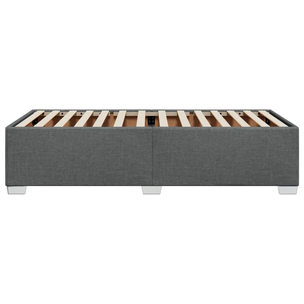 Sengeramme mørkegrå 90x190 cm stoff