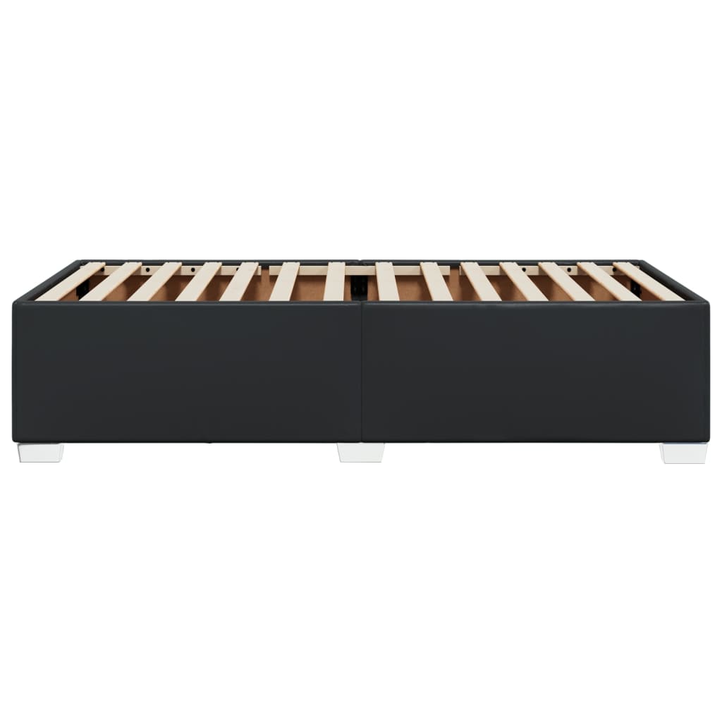 Sengeramme svart 90x190 cm kunstlær