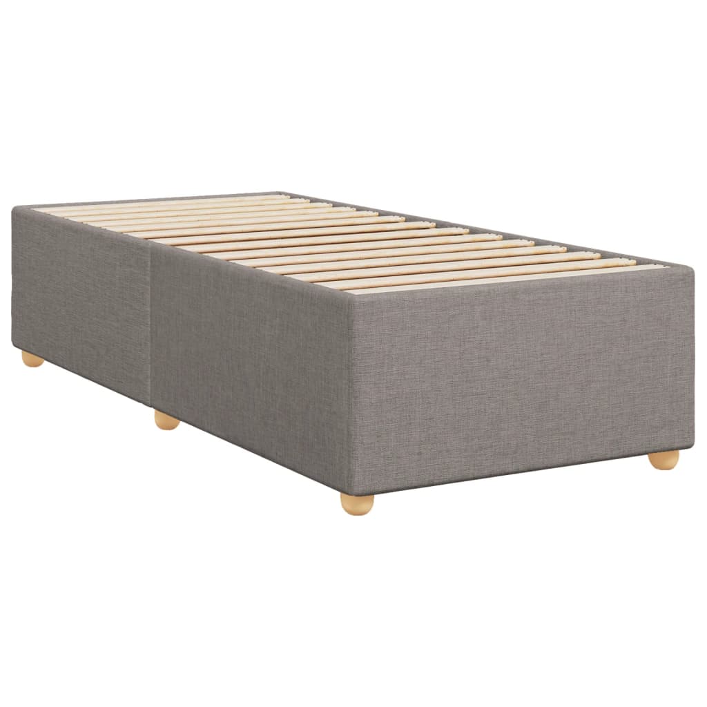 Sengeramme gråbrun 100x200 cm stoff