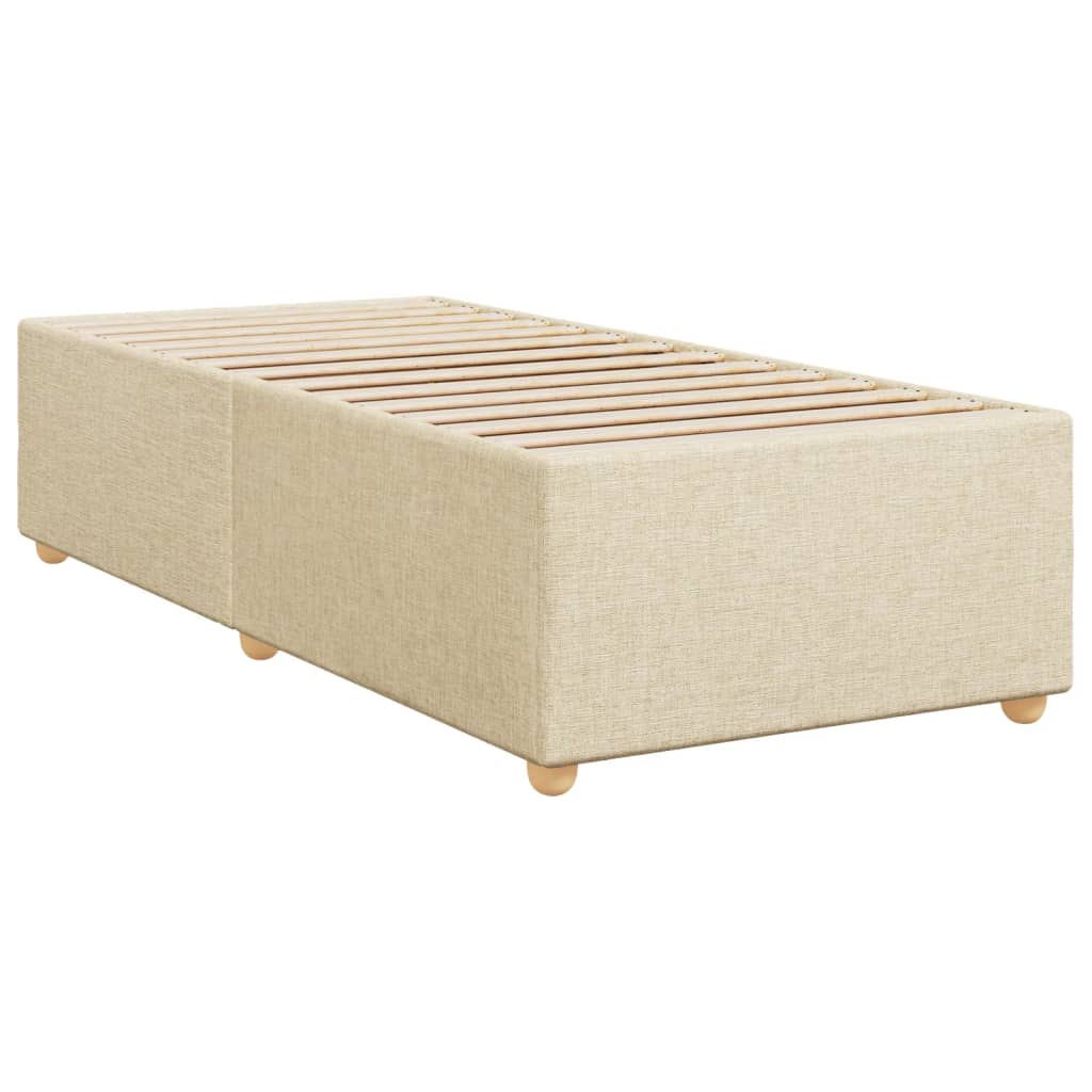 Sengeramme kremhvit 100x200 cm stoff