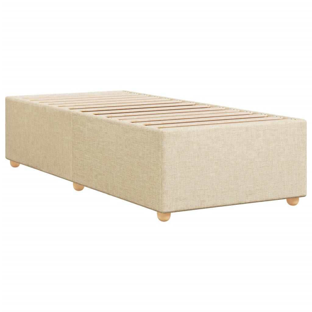 Sengeramme kremhvit 100x200 cm stoff