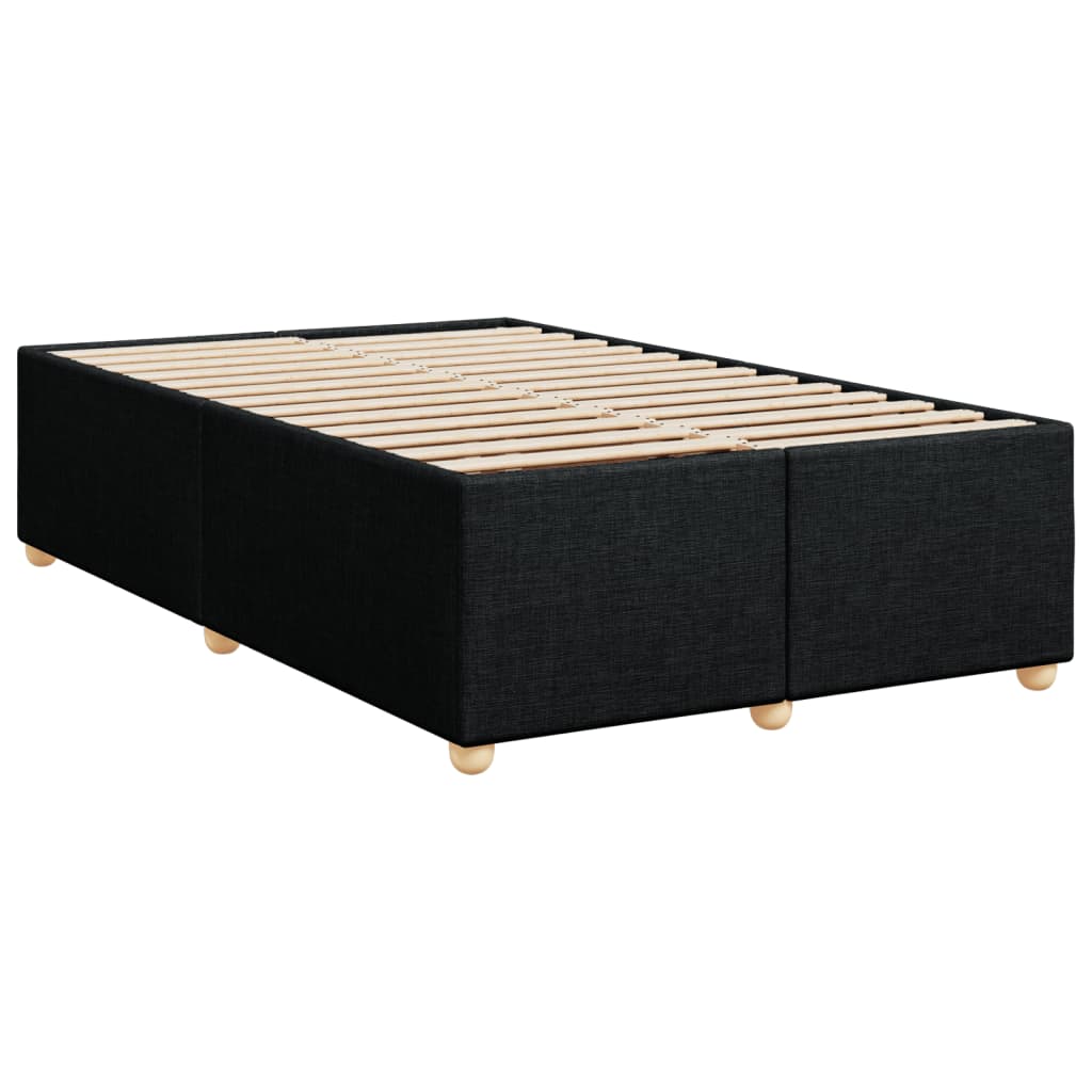 Sengeramme svart 120x190 cm stoff