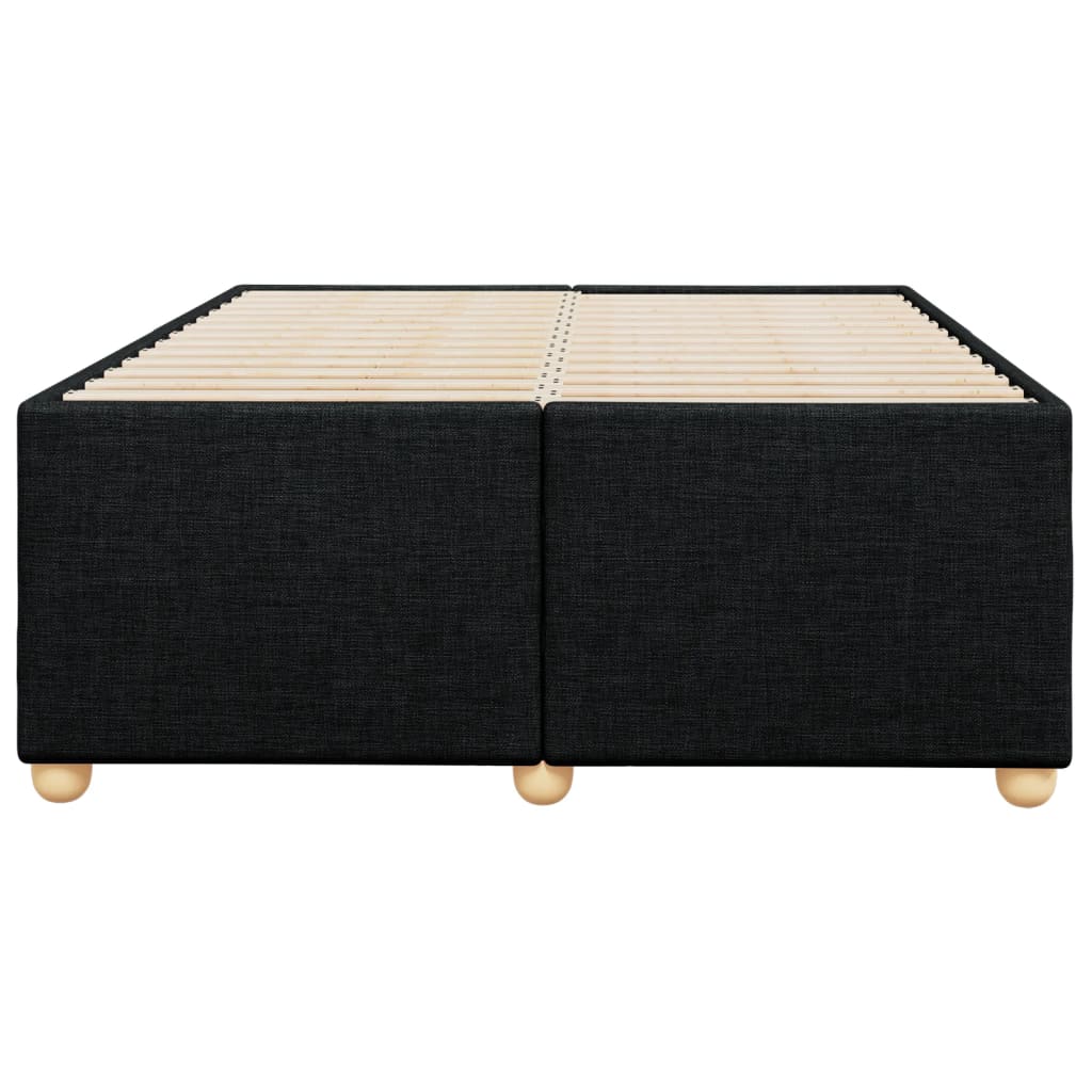 Sengeramme svart 120x190 cm stoff