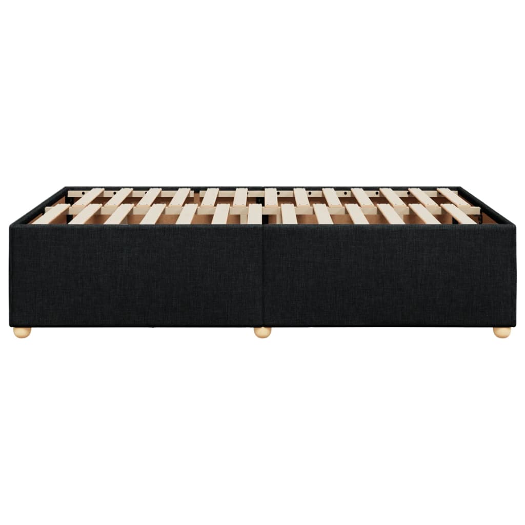 Sengeramme svart 120x190 cm stoff