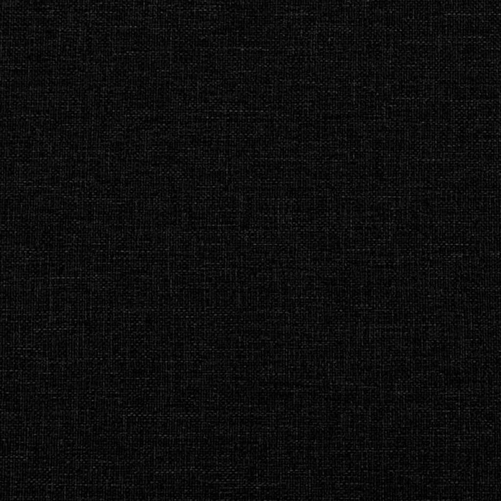Sengeramme svart 120x190 cm stoff