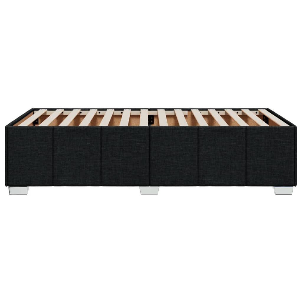 Sengeramme svart 90x190 cm stoff