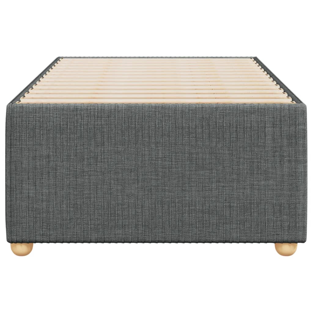 Sengeramme mørkegrå 90x190 cm stoff